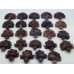 24 Pieces High Quality Purple Rose Quartz Turtle Carving