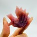 16 Pieces Purple Rose Quartz Nine-Tailed Fox Carving