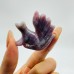 16 Pieces Purple Rose Quartz Nine-Tailed Fox Carving