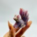 16 Pieces Purple Rose Quartz Nine-Tailed Fox Carving