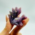 16 Pieces Purple Rose Quartz Nine-Tailed Fox Carving