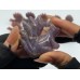 16 Pieces Purple Rose Quartz Nine-Tailed Fox Carving