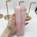 7 Pieces Rose Quartz Point Magic Scepter Wand with Holder Stand