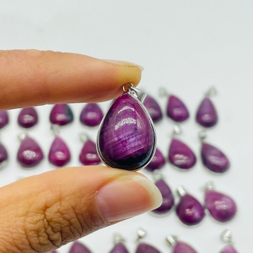 32 Pieces High Quality Ruby Zoisite Pendant Charm