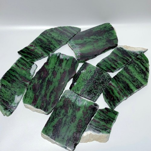 9 Pieces Large Ruby Zoisite Crystal Slab