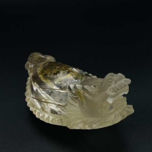 Rutile Dragon Turtle Carving Wholesale