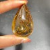 High Quality Gold Rutile Teardrop Pendant