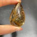 High Quality Gold Rutile Teardrop Pendant