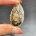 Gold Rutile Mixed White Garden Quartz Teardrop Pendant