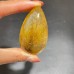 Super Clear Gold Rutilated Quartz Teardrop Pendant