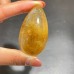 Super Clear Gold Rutilated Quartz Teardrop Pendant