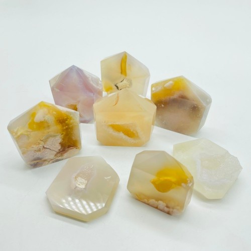 Sakura Flower Agate Geode Druzy Points Tower Wholesale