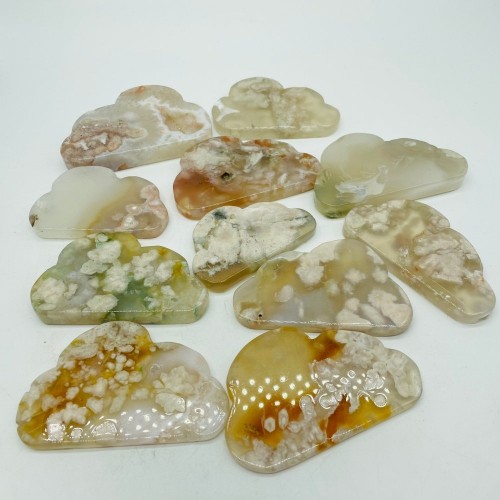 Sakura Agate Cloud 2.7in Carving Wholesale