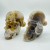 2 Pieces Sakura Flower Agate Christmas Hat Skull Carving