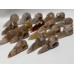 18 Pieces High Quality Sakura Flower Agate Crow Skull Carving