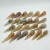 23 Pieces High Quality Sakura Flower Agate Crow Skull Carving