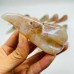 23 Pieces High Quality Sakura Flower Agate Crow Skull Carving