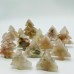 High Quality Sakura Agate Christmas Tree Carving Crystals Wholesale