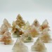 High Quality Sakura Agate Christmas Tree Carving Crystals Wholesale