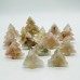 High Quality Sakura Agate Christmas Tree Carving Crystals Wholesale