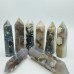 Black Sakura Flower Agate Tower Point Crystal Wholesale