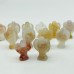 Mini Sakura Flower Agate Angel Carving Wholesale