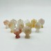 Mini Sakura Flower Agate Angel Carving Wholesale