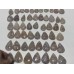 53 Pieces High Quality Sakura Flower Agate Teardrop Pendant DIY