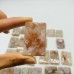 24 Pieces High Quality Sakura Flower Agate Cuboid