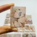 24 Pieces High Quality Sakura Flower Agate Cuboid