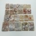 24 Pieces High Quality Sakura Flower Agate Cuboid