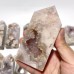 13 Pieces Geode Sakura Flower Agate Tower Points