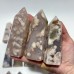 18 Pieces Sakura Flower Agate Tower Points