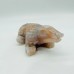 Sakura Flower Agate Crocodile Carving