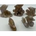 5 Pieces Sakura Flower Agate Geode Dolphin Carving