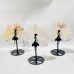 3 Pieces Flower Agate Peacock With Stand Carving