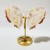 5 Pairs Beautiful Sakura Flower Agate Butterfly Wing Carving With Stand