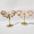 2 Pairs Geode Druzy Pink Sakura Flower Agate Butterfly Wing Carving With Stand