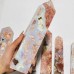 7 Pieces High Quality Druzy Geode Pink Flower Agate Four-sided Tower 6-8.6in