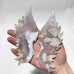 3 Pairs Angel Wing With Stand Rainbow Fluorite Pink Sakura Flower Agate