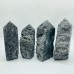 Large Black Sphalerite Geode Quartz Four-Sided Tower Point Wholesale