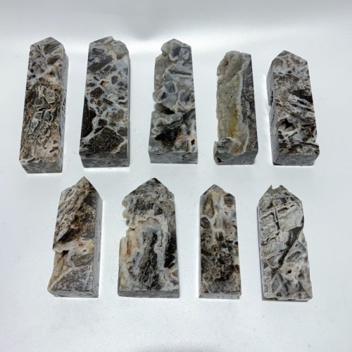 9 Pieces Beautiful Large Geode Sphalerite Four-Sided Tower