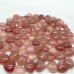 99 Pieces Mini High Quality Strawberry Quartz Heart DIY Pendant