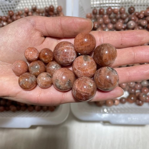 Beautiful High Quality Sunstone Spheres Wholesale