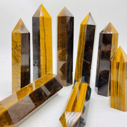 Tiger Eye Tower Point Crystal Wholesale