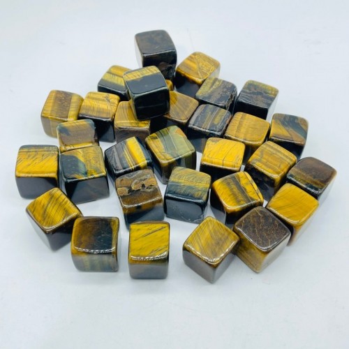 High Quality Gold Tiger Eye Cube Tumbled Wholesale