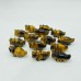 Mini Tiger Eye Three Horns Dinosaur Carving Wholesale