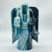 Large Trolleite Stone Death Wizard Skull Carving