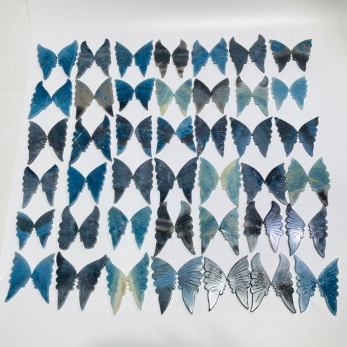 42 Pairs Trolleite Butterfly Carving (A5BTF)