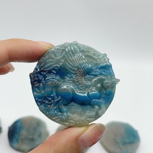 12 Pieces Trolleite Stone Pegasus Crystal Carving